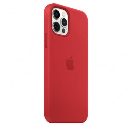 Husa de protectie Apple cu MagSafe pentru iPhone 12 Pro, Silicon - Culoare Red - mag-genius-accesorii
