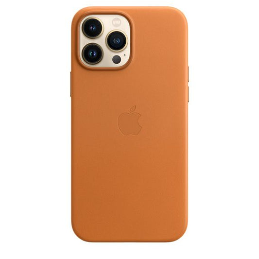 Husa de protectie Apple cu MagSafe pentru iPhone 13 Pro Max , Piele - Culoare Golden Brown - mag-genius-accesorii