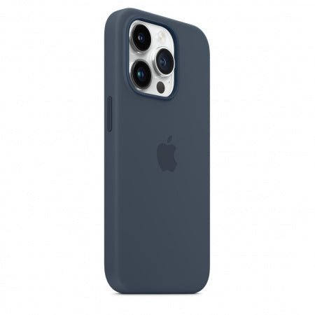 Husa de protectie Apple cu MagSafe pentru iPhone 14 Pro, Silicon Storm Blue - mag-genius-accesorii