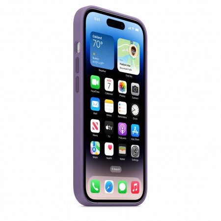 Husa Apple cu MagSafe pentru iPhone 14 Pro, Silicon Iris – Mag