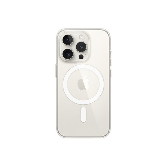 Husa de protectie Apple cu MagSafe pentru iPhone 15 Pro Max, Transparent - mag-genius-accesorii