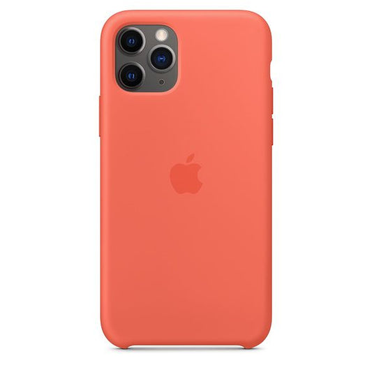 Husa de protectie Apple pentru iPhone 11 Pro, Silicon - Culoare Orange - mag-genius-accesorii