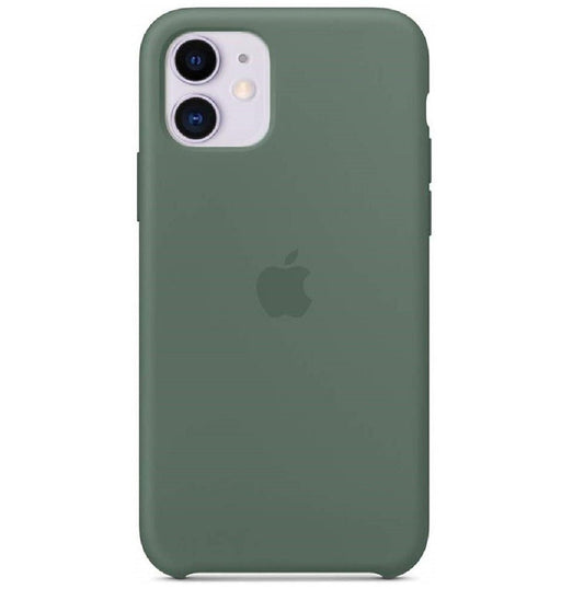 Husa de protectie Apple pentru iPhone 11, Silicon - Culoare Pine Green - mag-genius-accesorii