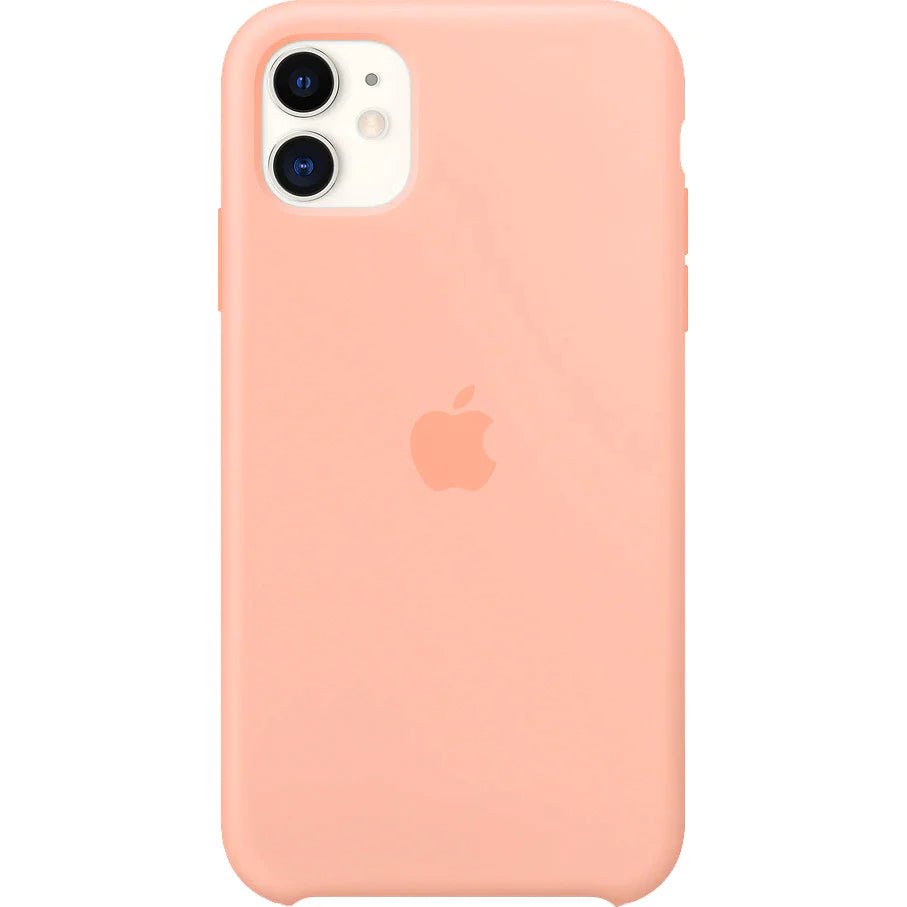 Husa de protectie Apple pentru iPhone 11, Silicon - Culoare Grepefruit - mag-genius-accesorii